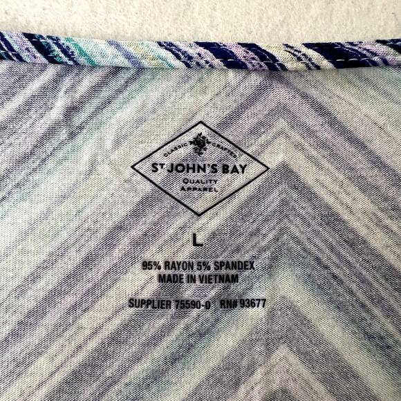 Vintage St John's Bay Chevron Zig Zag Tank Dress - Picture 6 of 7